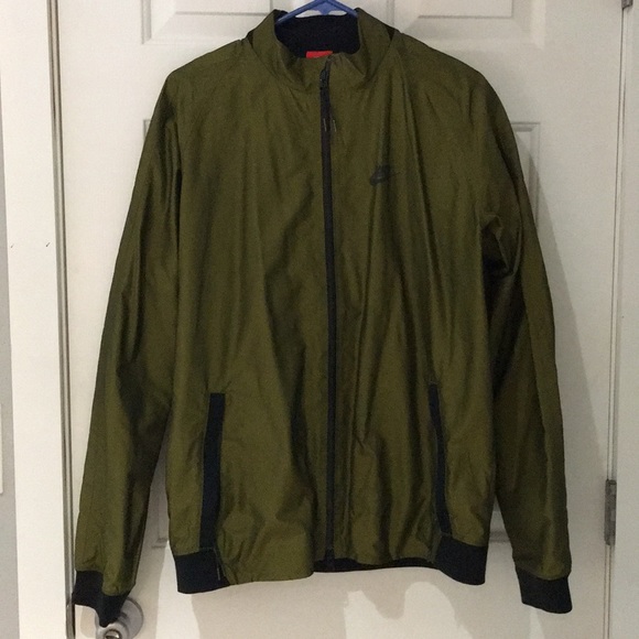 nike olive green bomber jacket
